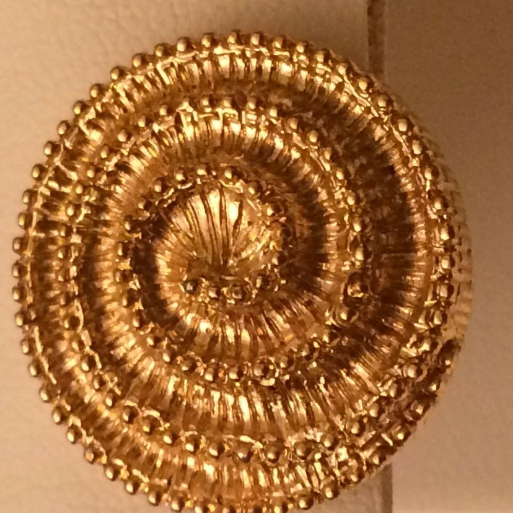 Sarah Coventry Vintage Clip On Earring Spiral A2.9